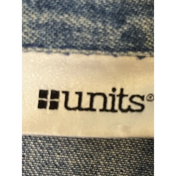 Vintage Floral Denim Jacket XL Blue Embroidery 80s Western Boho Cottagecore Chic - Picture 2 of 12